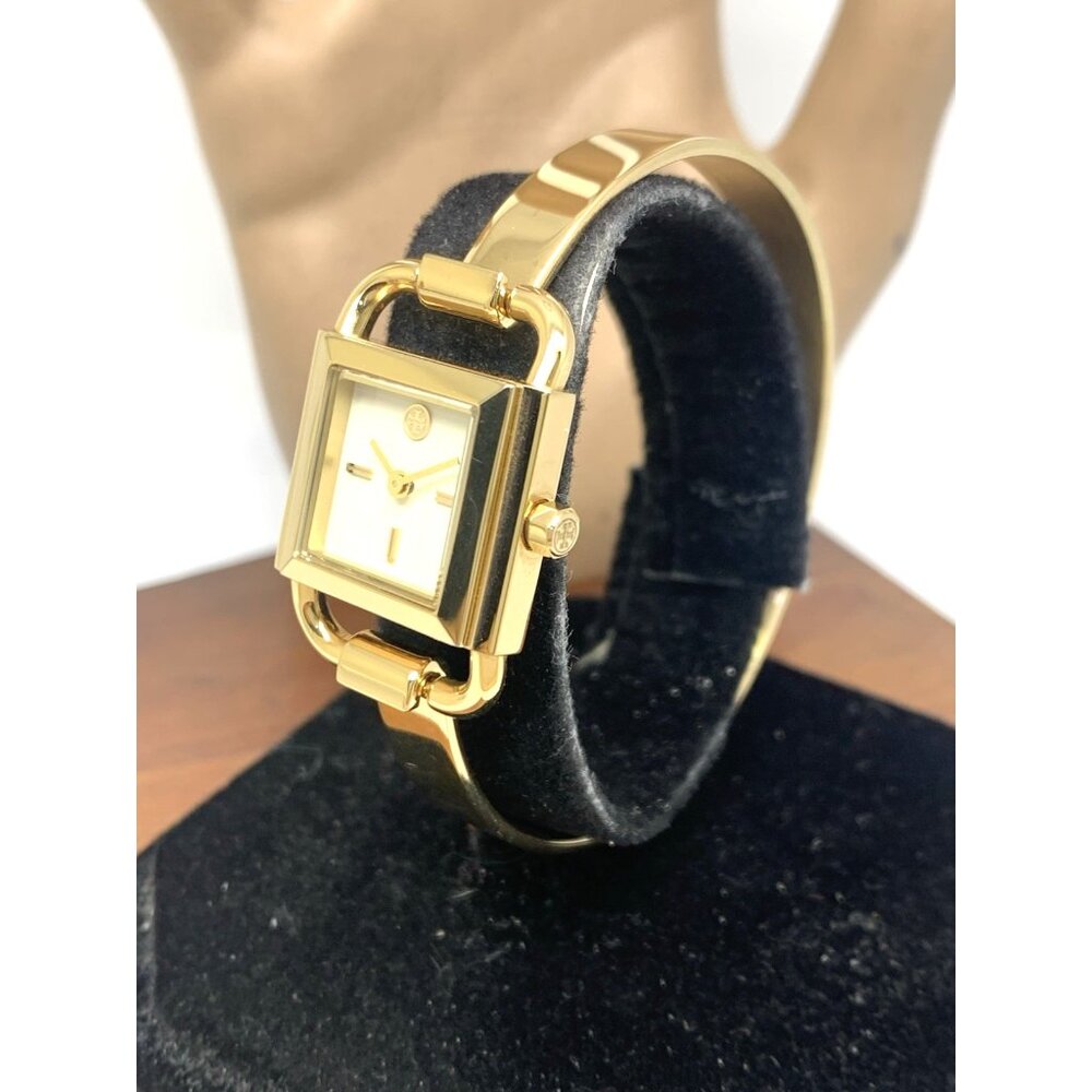 Tory Burch Women's Watch TBW7257 Petite Cream Dial Quartz Bangle Gold Steel - Picture 15 of 15